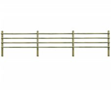 Garden Fence Impregnated Pinewood 6 m