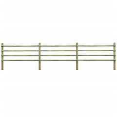 Garden Fence Impregnated Pinewood 6 m