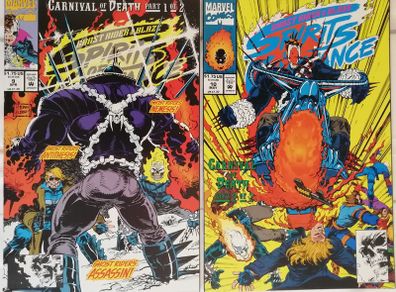 Ghost Rider & Blaze Spirits of Vengeance #'s 9 & 10 Carnival Of Death Parts 1 & 2
