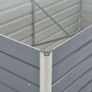 Raised Garden Bed 160x80x77 cm Galvanised Steel Grey Image 2
