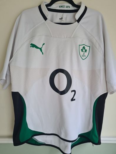 Puma Ireland Rugby Jersey Shirt Away Kit 2009 - 2010 White  Size Xxl 2xl Double Extra Large