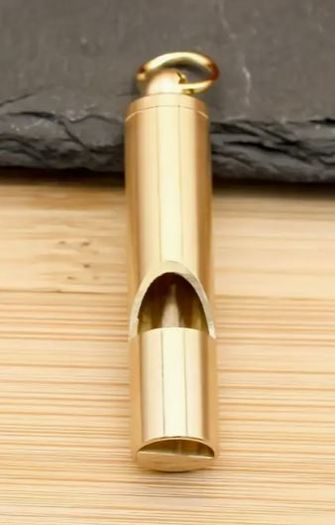 Copper Alloy High Decibel Whistles, new, unopened.