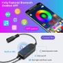 12M(2 x 6M) Music Sync Colour Changing RGB LED Strip 44-Key Remote, Sensitive Built-in Mic, App Controlled LED Lights, 5050 RGB LED Light Strip(APP+Remote+Mic+3 Button Switch) [Energy Class A+] Image 8
