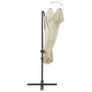 Cantilever Umbrella with Double Top Sand 250x250 cm Image 6