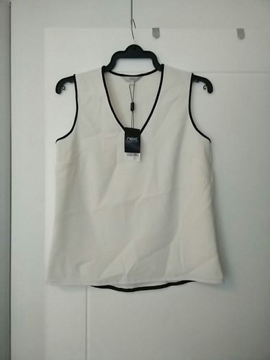 Next Sleeveless Cream Blouse BNWT