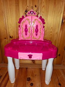 Pretend Play Girls Vanity Makeup Unit Table