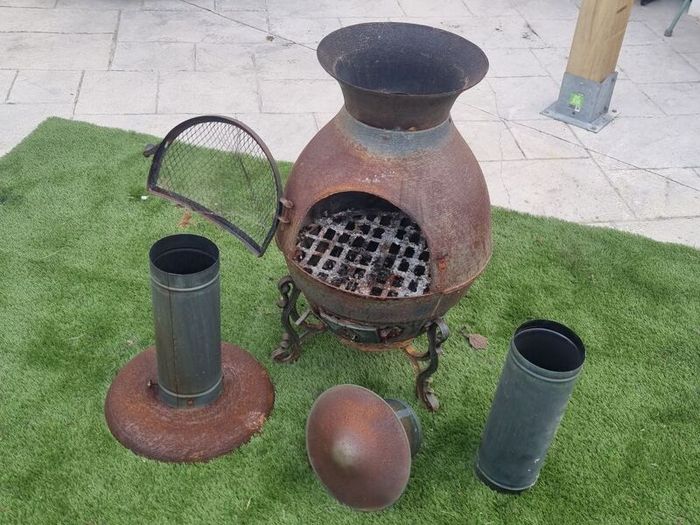 Large Steel Chiminea