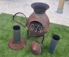 Large Steel Chiminea