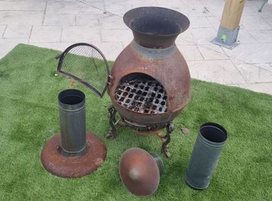 Large Steel Chiminea