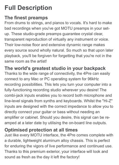 motu 4pre 6x8 hybrid FW - usb 2