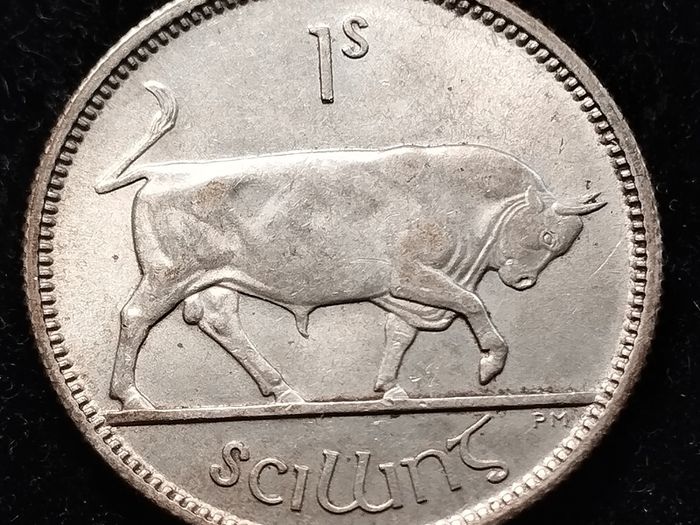 Ireland - 1928 - Shilling - Bull - Silver - KM.6 - [2753]
