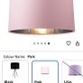 Pink Bedroom Set Curtains/Lamps & Lampshade Image 5