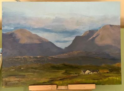 14 x 10 Painting of Maam Valley