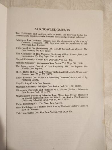 A Casebook On Contract Law. J.C.Smith & J. A. C. Thomas. 7th Edition  Large Volume Paperback In Good Condition. See Photos For Same.