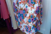 Vintage floral pleated skirt