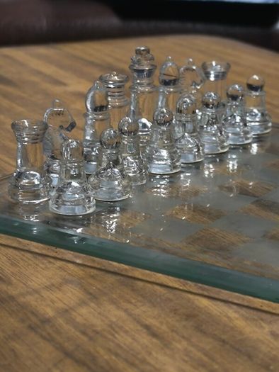 Glass chess set