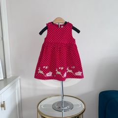 Cute Baby Girls Red Dress from Jojo Maman Bebe. Age 12-18 months / EU 80cm