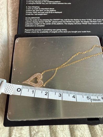 Heart Pave Natuaral Diamonds Necklace