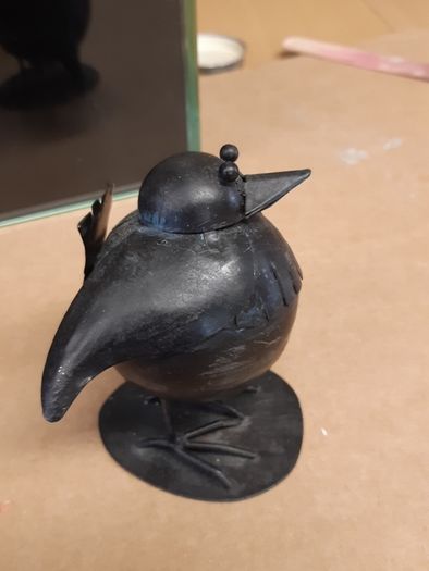 Bird ornament metal