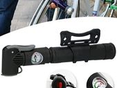 Bicycle Gear Hand Pump with Pressure Gauge 22,5 cm & Bracket