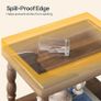 Side Table, 3-Tier Small Table with Solid Wood Legs, Retro Bedside Table Sofa Table with Open Shelf, Nightstand, Accent Table for Small Space, Living Room, Bedroom, Walnut Image 6