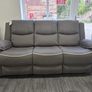 Cream & Grey Chloe 3+2 Seater Micro Fabric Recliner Sofas Image 9