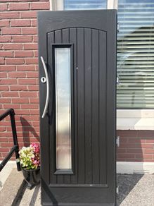 Composite door leaf