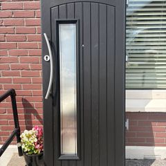 Composite door leaf