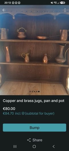 copper and brass  collectables