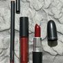 BRAND NEW Mac lipstick in brick the spell, Mac lip glass in women of mystery, MAC lip liner in Chili Image 2