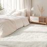 Fluffy Washable Large Rugs Living Room 120 x 160 cm, Cream  Anti Slip Carpet, Soft Thick Pile Bedside Rug, Shaggy Rugs for Kids Bedroom, Nursery Image 3