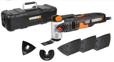 Worx WX681 F50 450W Sonicrafter Corded Multi Tool with 40 Accessories
