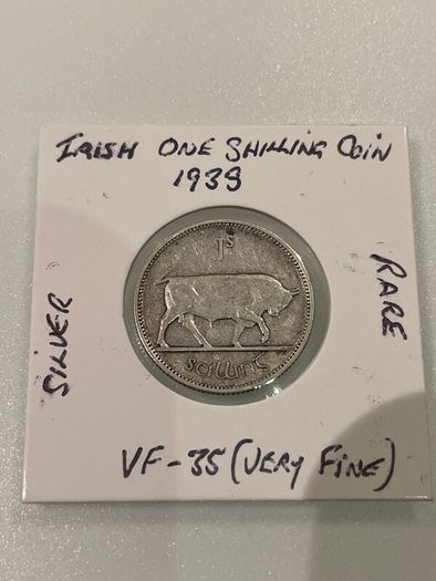 Rare Silver 1933 Irish One Shilling Coin for Sale