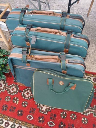 Four Matching Suitcases