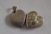 Two Hearts - Silver Locket - Charm 925