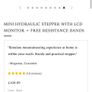 Pro iron Hydraulic stepper with resistance bands Image 6