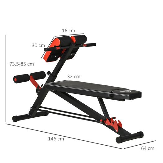 Multifunction Weight Bench 7 Level Adjustable Flat Incline Decline Bench