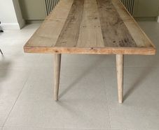 Solid teak dining table