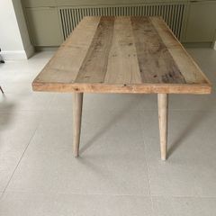 Solid teak dining table