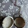 Vintage Extra Large Sterling Silver Irish Blessing Celtic Locket & Chain Image 4