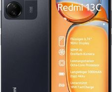 Redmi 13C (128GB) Midnight Black Dual Sim Unlocked LTE Android Smartphone 6.74" LCD 50MP (Used)