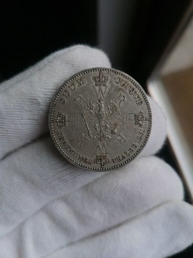 1861 German States Silver Thaler Coin