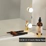Hollywood mirror, make up mirror with LED lights, touch control, large cosmetic mirror with dimmable LED lights, cosmetic mirror with lighting, vanity mirror with 12 lights, white Image 4