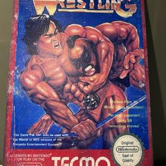 Nintendo world wrestling Tin Metal sign