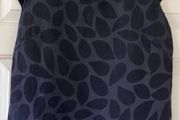 Ladies Navy Linen Mix Top , Made in Italy