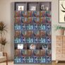 Media Storage Cabinet, 9-layer DVD Shelf Holds up to 756 CDs, Adjustable CD Shelves 27 Compartments, Protects & Organizes Music, Movie, Video Games or Memorabilia Collections, Espresso Image 8