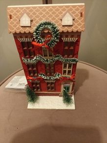 Light up christmas wooden  house