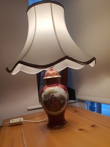 Limoges Set of LAMP and ginger Jar