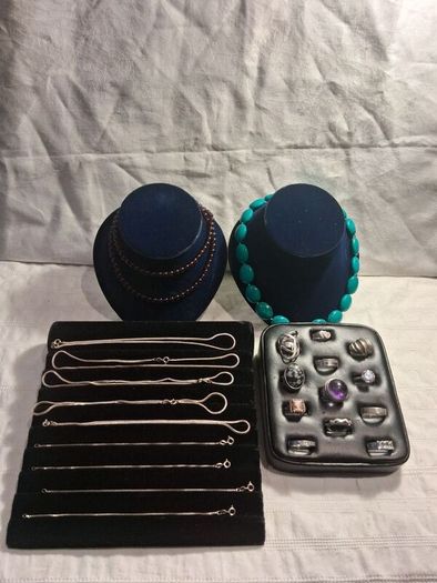 4 X Vintage Jewellery Display Stands