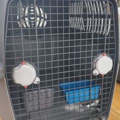 Dog Travel Crate/Carrier Large IATA- quick release wheels